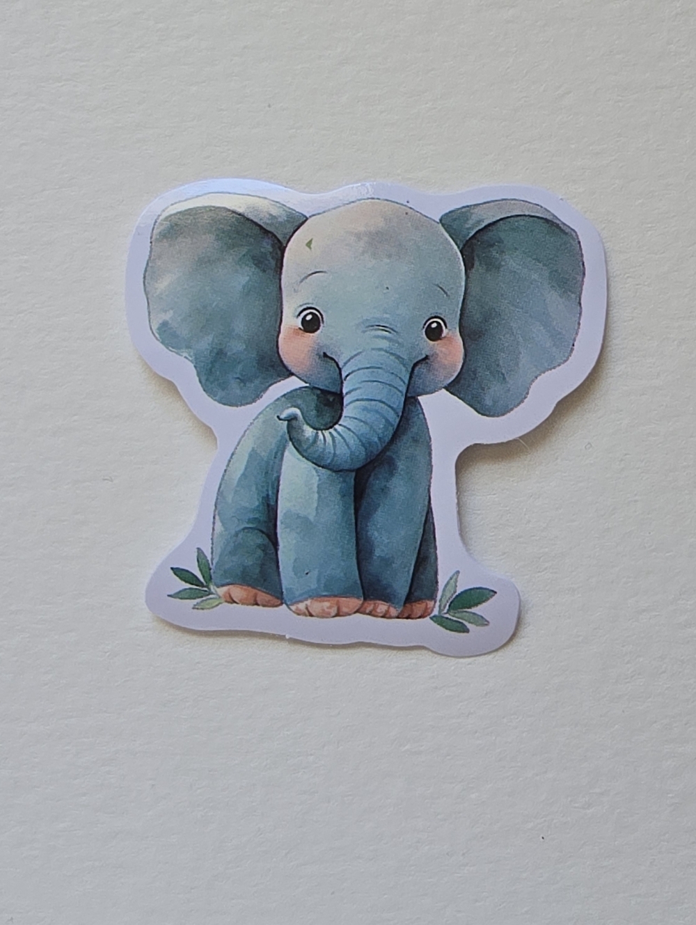 10/$10 Cute Blue Baby Elephant Sticker